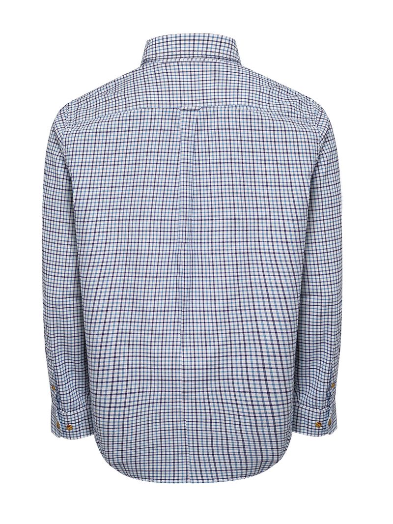 Camisa-Manga-Larga-Para-Hombre-Algodon-Organico-Viyellabut-Azul-Rockford