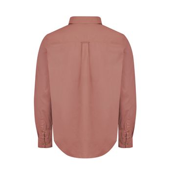 Camisa Manga Larga Para Hombre Algodón Orgánico Galiton Rosado Rockford