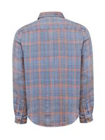 Camisa-Manga-Larga-Para-Hombre-Algodon-Organico-Bradford-Azul-Rockford