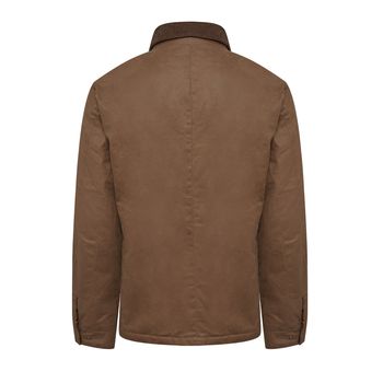 Casaca Para Hombre Algodón Wax Café Rockford
