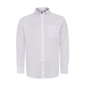 Camisa Manga Larga Para Hombre Algodón Wf Pb Blanco Rockford