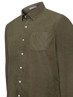 Camisa-Manga-Larga-Para-Hombre-Algodon-Organico-Corduroy-Verde-Rockford
