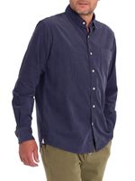 Camisa-Manga-Larga-Para-Hombre-Algodon-Organico-Corduroy-Azul-Rockford