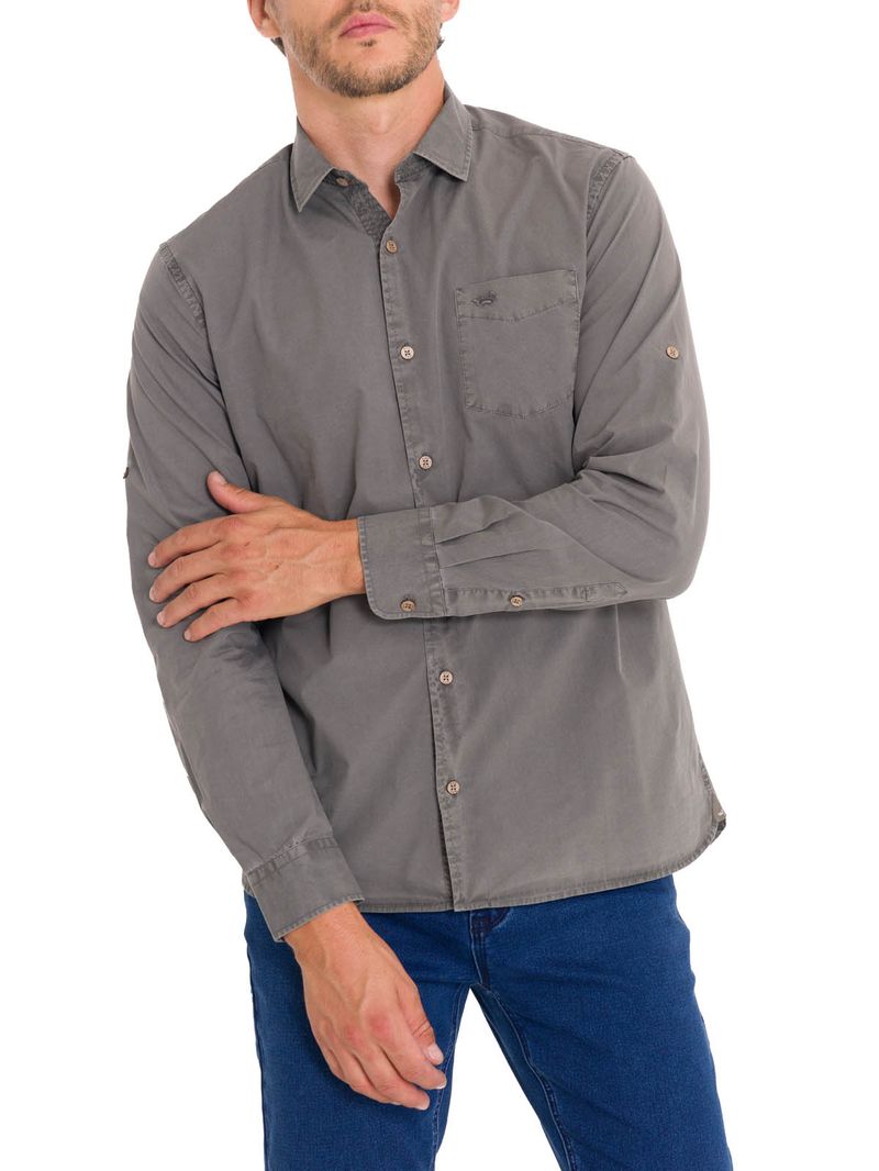 Camisa-Manga-Larga-Para-Hombre-Algodon-Organico-Leeds-Gris-Rockford