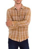 Camisa-Manga-Larga-Para-Hombre-Algodon-Organico-Bradford-Beige-Crudo-Rockford