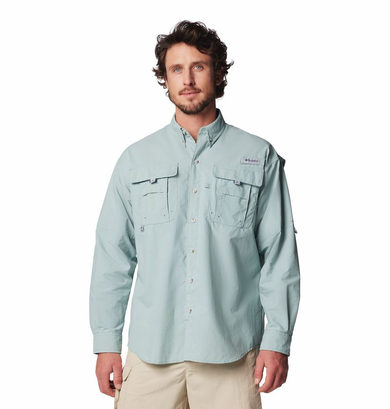 Camisa-Para-Hombre-Manga-Larga-PFG-Bahama™-II-Celeste-Columbia