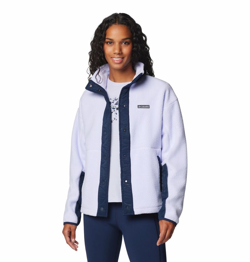Polar-Para-Mujer-Cierre-Con-Broche-Cloud-Point™-Azul-Columbia