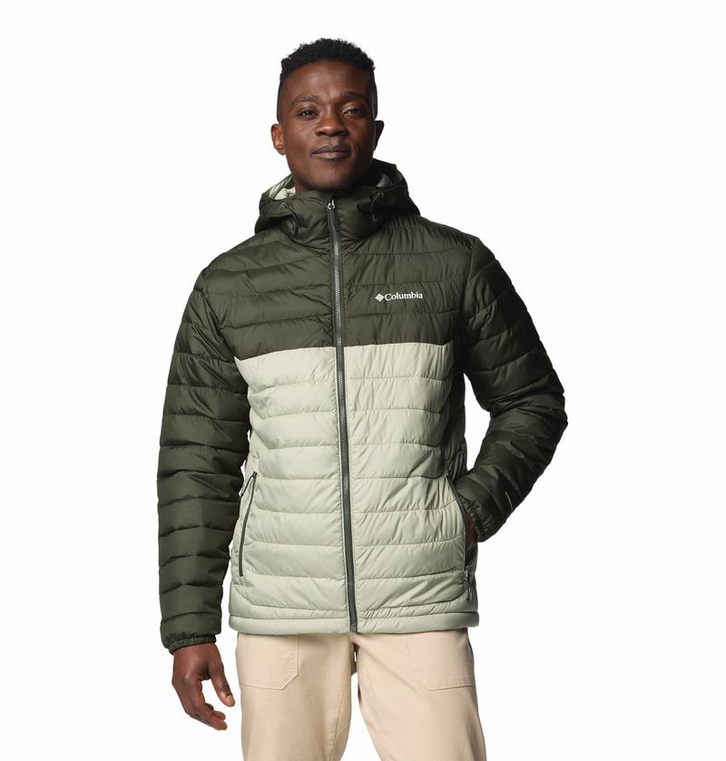 Casaca-Para-Hombre-Sintetica-Con-Capucha-Powder-Lite™-II-Verde-Columbia