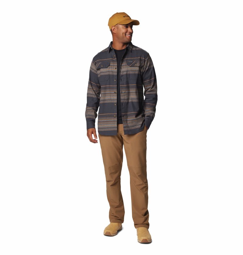 Camisa-Para-Hombre-de-Franela-Manga-Larga-Flare-Gun™-Negra-Columbia