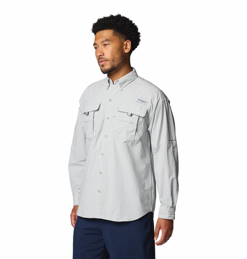 Camisa-Para-Hombre-Manga-Larga-PFG-Bahama™-II-Gris-Columbia