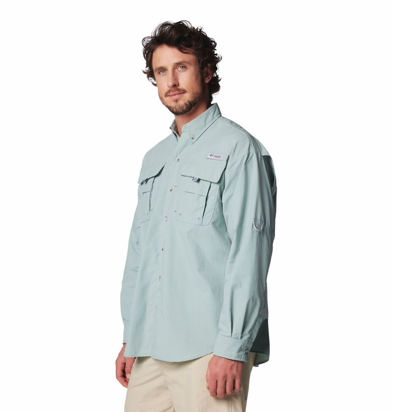 Camisa-Para-Hombre-Manga-Larga-PFG-Bahama™-II-Celeste-Columbia