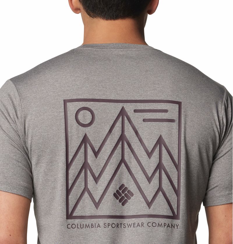 Polo-Para-Hombre-Manga-Corta-Kwick-Hike™-Gris-Columbia