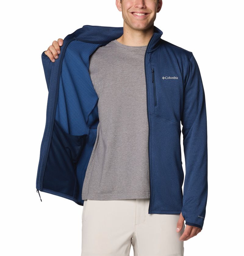 Casaca-Para-Hombre-Fleece-Cierre-Completo-Park-View™-Azul-Columbia