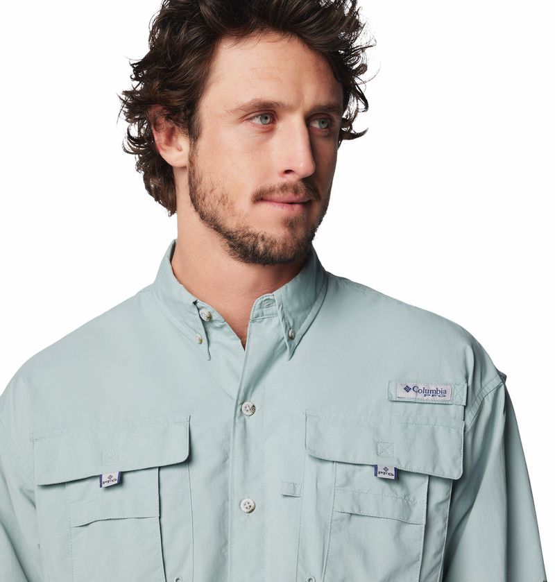 Camisa-Para-Hombre-Manga-Larga-PFG-Bahama™-II-Celeste-Columbia