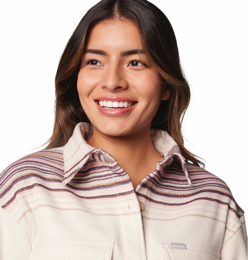 Blusa-Para-Mujer-Manga-Larga-Calico-Basin™-Beige-Columbia