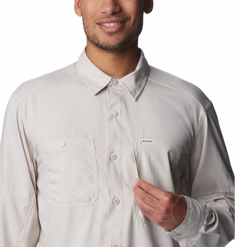 Camisa-Para-Hombre-Manga-Larga-Silver-Ridge™-Utility-Lite-Beige-Columbia