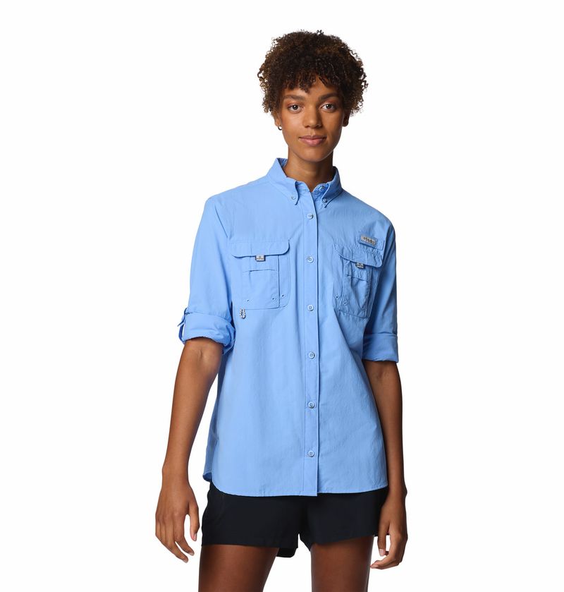 Blusa-Para-Mujer-Manga-Larga-PFG-Bahama™-II-Celeste-Columbia