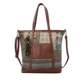 Cartera Para Mujer Fibras Recicladas Arana Tote Verde Rockford