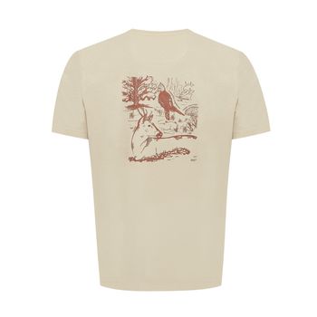 Polo Manga Corta Para Hombre Algodón Reciclado Native Beige Rockford