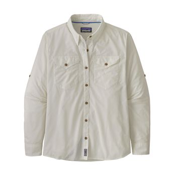 Camisa Para Mujer  Ws Ls Sun Stretch Blanco Patagonia