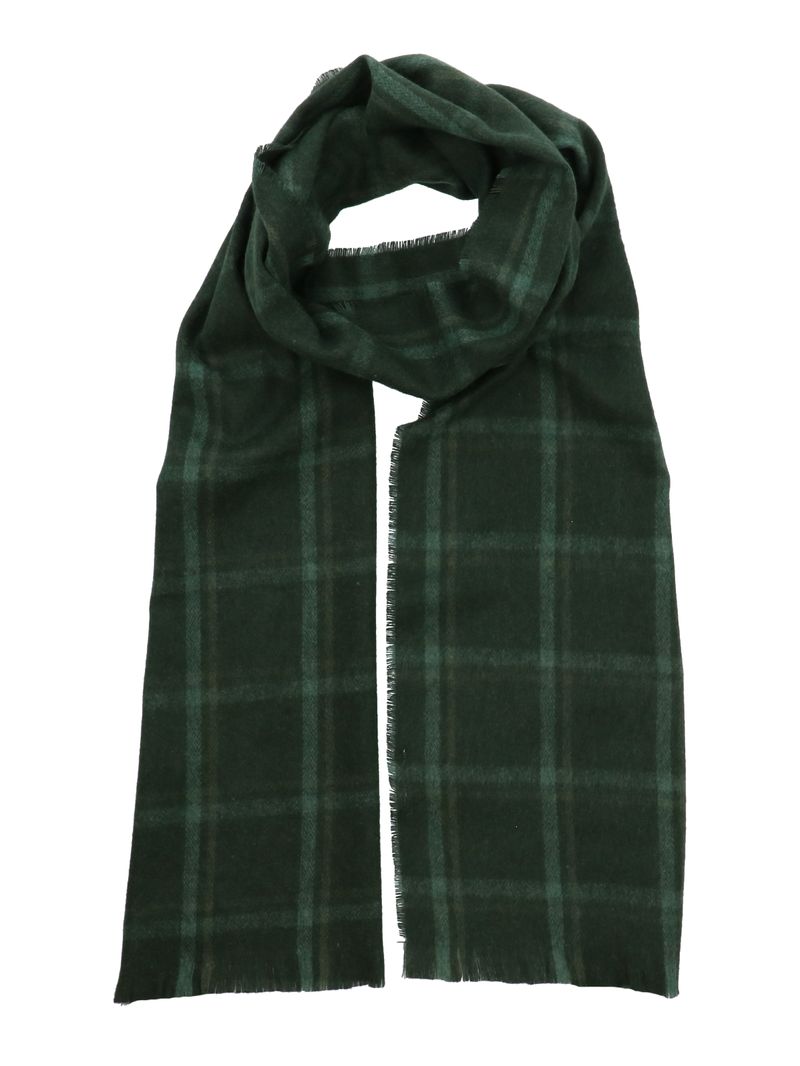 Bufanda-Para-Hombre-Lana-de-Oveja-RKF-Scarf-Plaid-Verde-Rockford