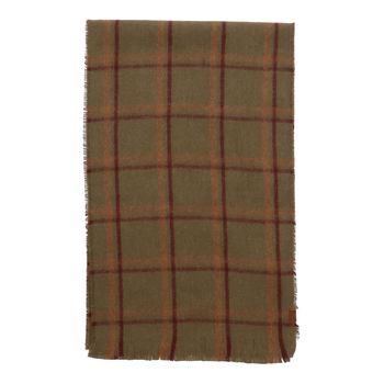 Bufanda Para Hombre Lana de Oveja RKF Scarf Plaid Café Rockford