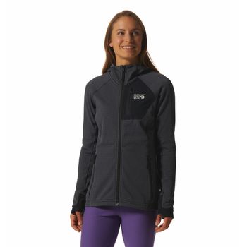 Polar Para Mujer Con Capucha Polartec® Power Grid™ Azul Mountain Hardwear
