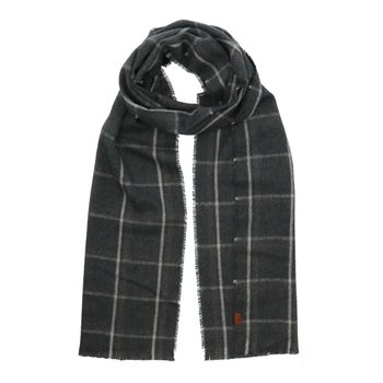 Bufanda Para Hombre Lana de Oveja RKF Scarf Plaid Gris Rockford