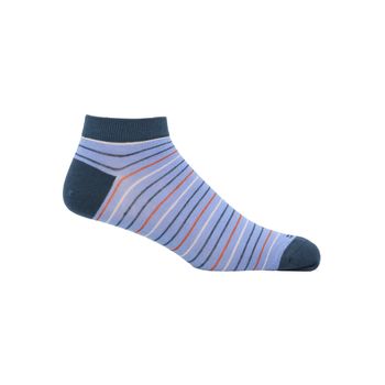 Media Para Hombre Bamboo Ped Stripe Azul Rockford