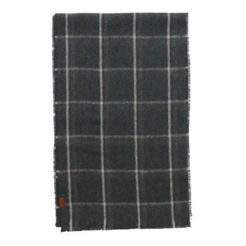 Bufanda Para Hombre Lana de Oveja RKF Scarf Plaid Gris Rockford