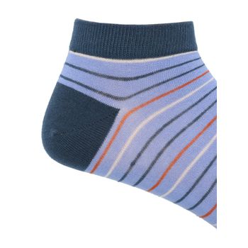 Media Para Hombre Bamboo Ped Stripe Azul Rockford