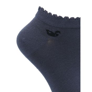 Media Para Mujer Bamboo Ped St Plain Azul Rockford