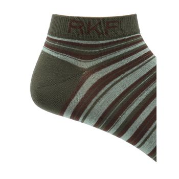 Media Para Hombre Bamboo Ped Lineas Verde Rockford