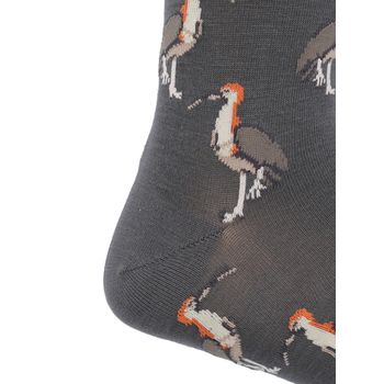 Media Para Hombre Bamboo Bandurria Gris Rockford