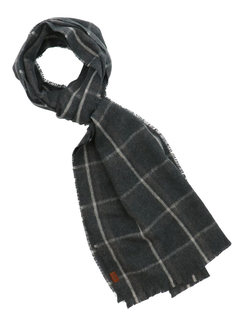 Bufanda-Para-Hombre-Lana-de-Oveja-RKF-Scarf-Plaid-Gris-Rockford