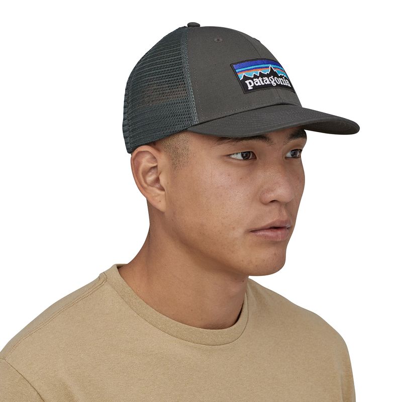 Gorro-P-6-Logo-Lopro-Trucker-Gris-Patagonia