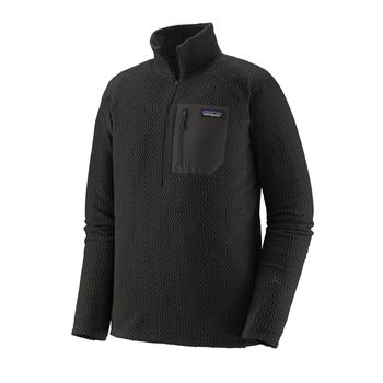 Casaca Outdoor Para Hombre R1 Air Zip Neck Negro Patagonia