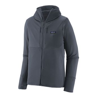 Casaca Outdoor Para Hombre R1 Thermal Full-Zip Hoody Azul Patagonia