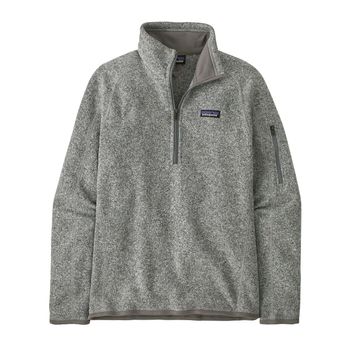 Casaca Para Mujer Better Sweater 1/4 Zip Blanco Patagonia