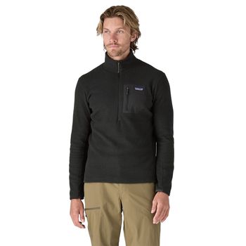 Casaca Outdoor Para Hombre R1 Air Zip Neck Negro Patagonia