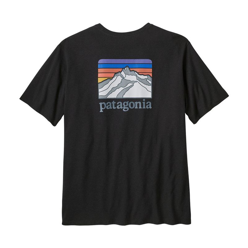 Polo-M-C-Outdoor-Para-Hombre-Logo-Ridge-Pocket-Responsibili-Tee-Negro-Patagonia