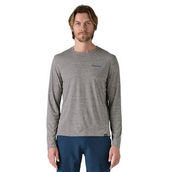 Polo M/L Para Hombre Capilene Cool Daily Graphic Gris Patagonia