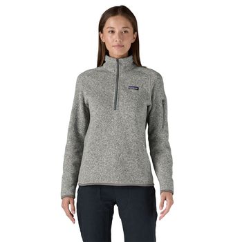 Casaca Para Mujer Better Sweater 1/4 Zip Blanco Patagonia