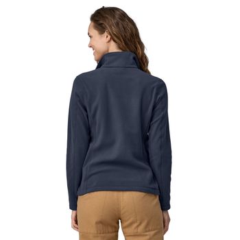 Casaca Para Mujer Micro D 1/4 Zip Azul Patagonia
