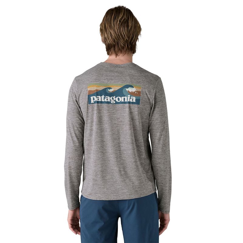 Polo-M-L-Para-Hombre-Capilene-Cool-Daily-Graphic-Gris-Patagonia