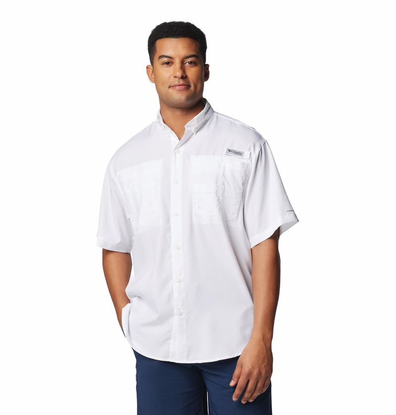 Camisa-Para-Hombre-Manga-Corta-Pfg-Tamiami™-Ii-Blanco-Columbia