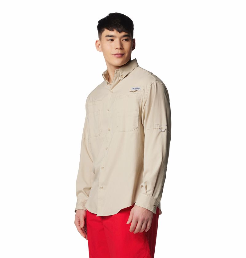 Camisa-Para-Hombre-Manga-Larga-Pfg-Tamiami™-Ii-Beige-Columbia