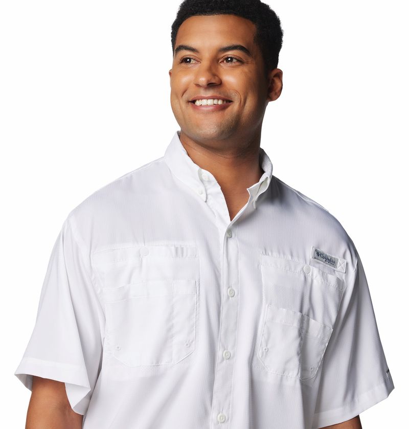 Camisa-Para-Hombre-Manga-Corta-Pfg-Tamiami™-Ii-Blanco-Columbia