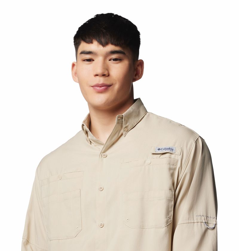 Camisa-Para-Hombre-Manga-Larga-Pfg-Tamiami™-Ii-Beige-Columbia