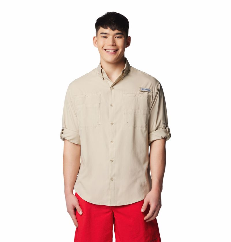 Camisa-Para-Hombre-Manga-Larga-Pfg-Tamiami™-Ii-Beige-Columbia